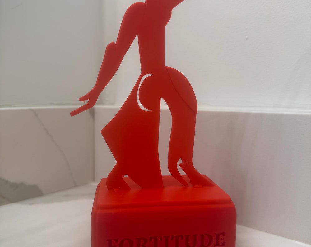 Lady Fortitude 3D Printed Replica: Delta Sigma Theta Sorority Gift
