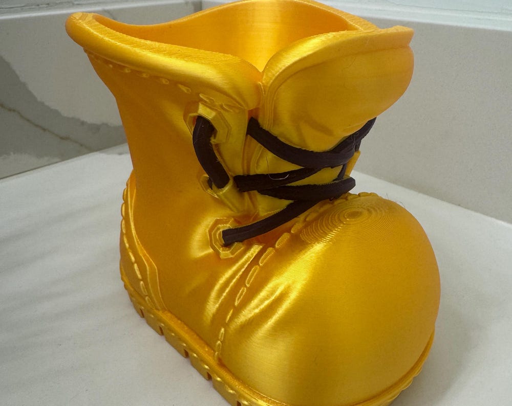 Omega Psi Phi Boot Planter | 3D Printed Multi Use Holder