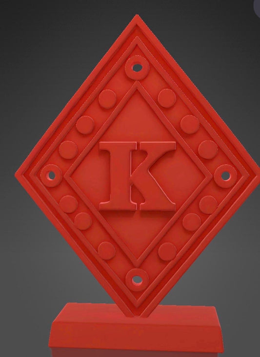 Kappa Alpha Psi 3D Printed Sculpture - Customizable Base __etsy:7225966254