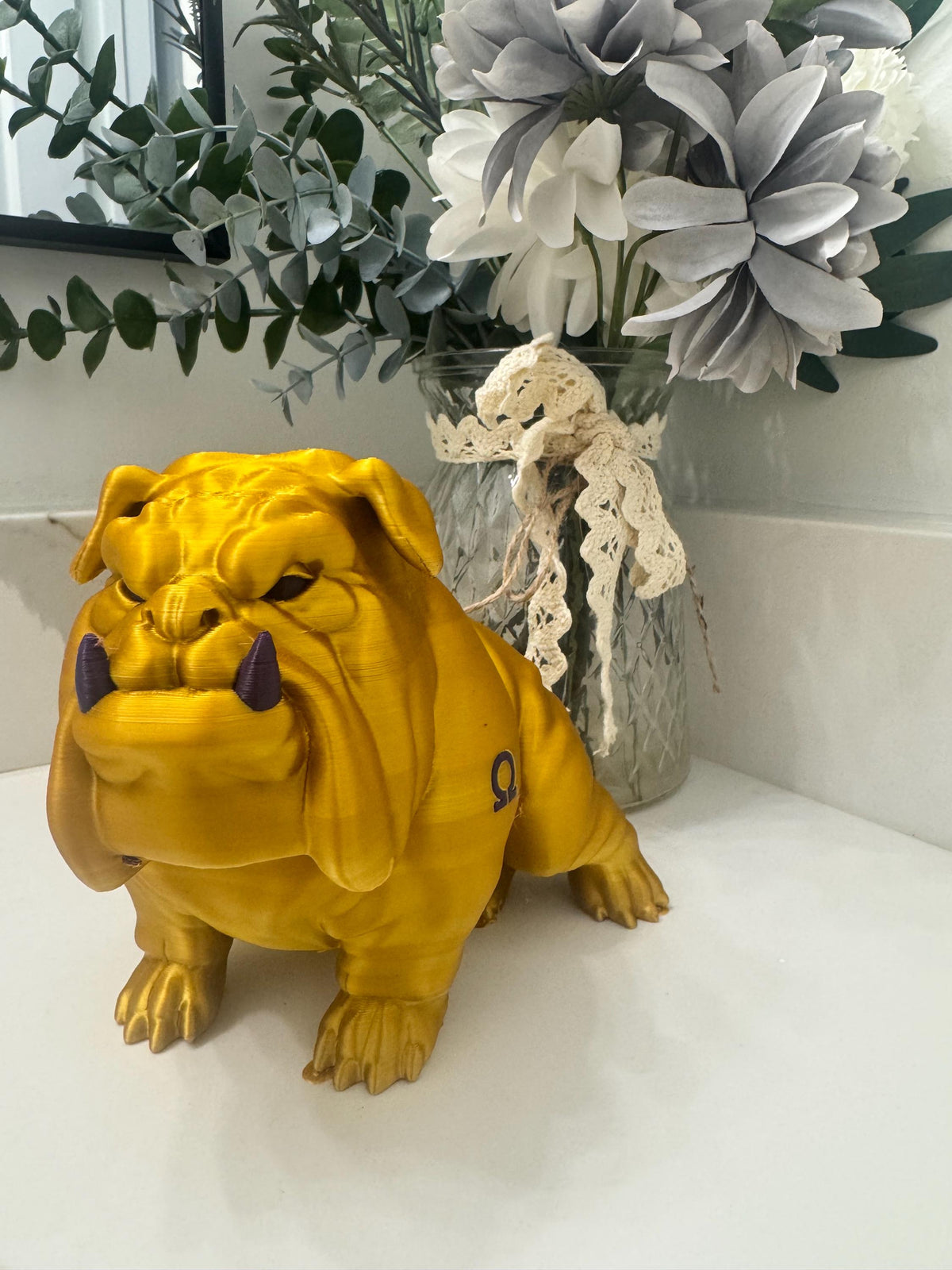 Omega Psi Phi Bulldog 3D Print __etsy:8368990022