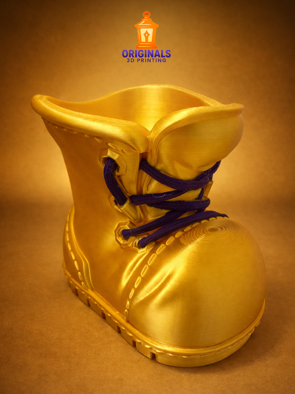 Omega Psi Phi Boot Planter | 3D Printed Multi Use Holder