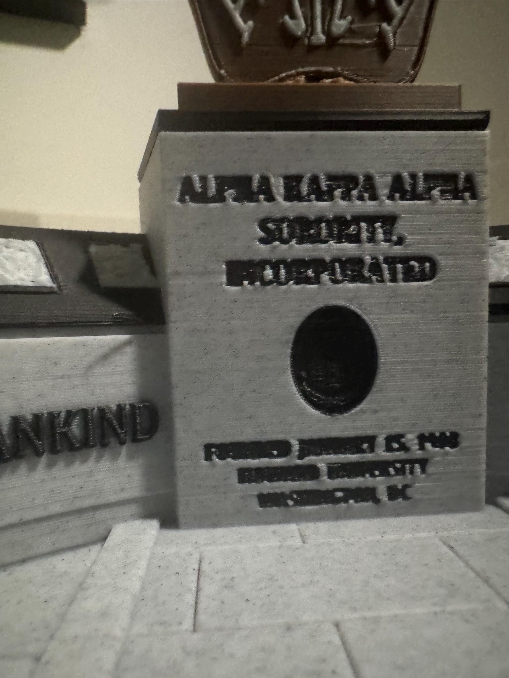 Alpha Kappa Alpha, 3D Printed Monument Replica at Howard University __etsy:7518628696