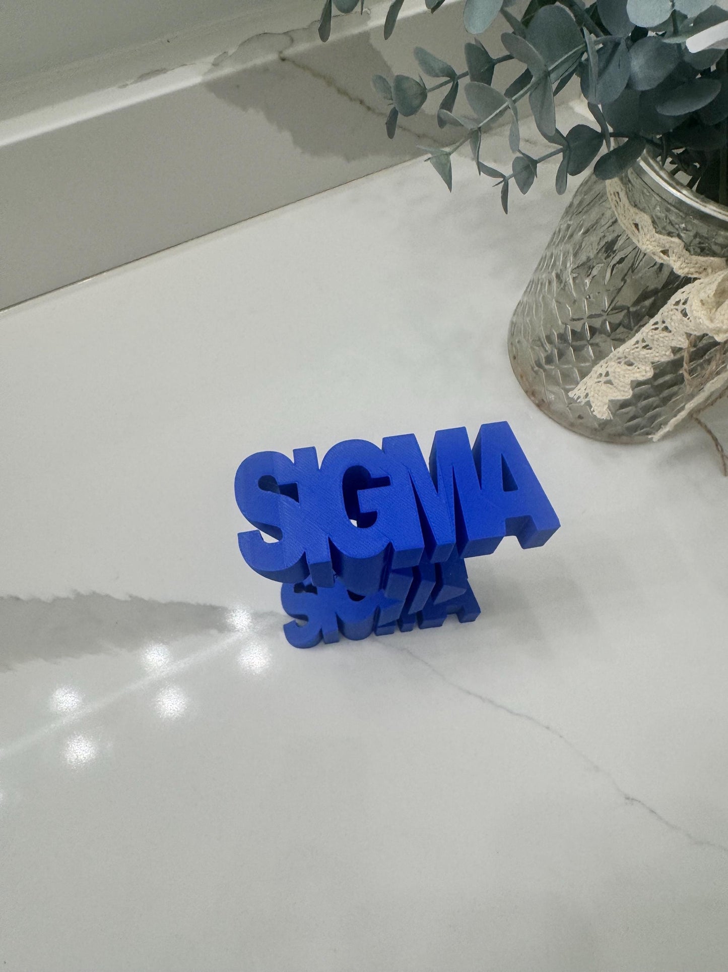 FLIPTEXT Greek Letter Sculpture (Alpha, Delta, Omega, Sigma) - Divine Nine Inspired __etsy:7601194334