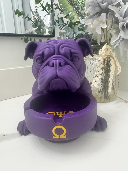 Omega Psi Phi Bulldog Catchall / Tray Sculpture __etsy:7601236722