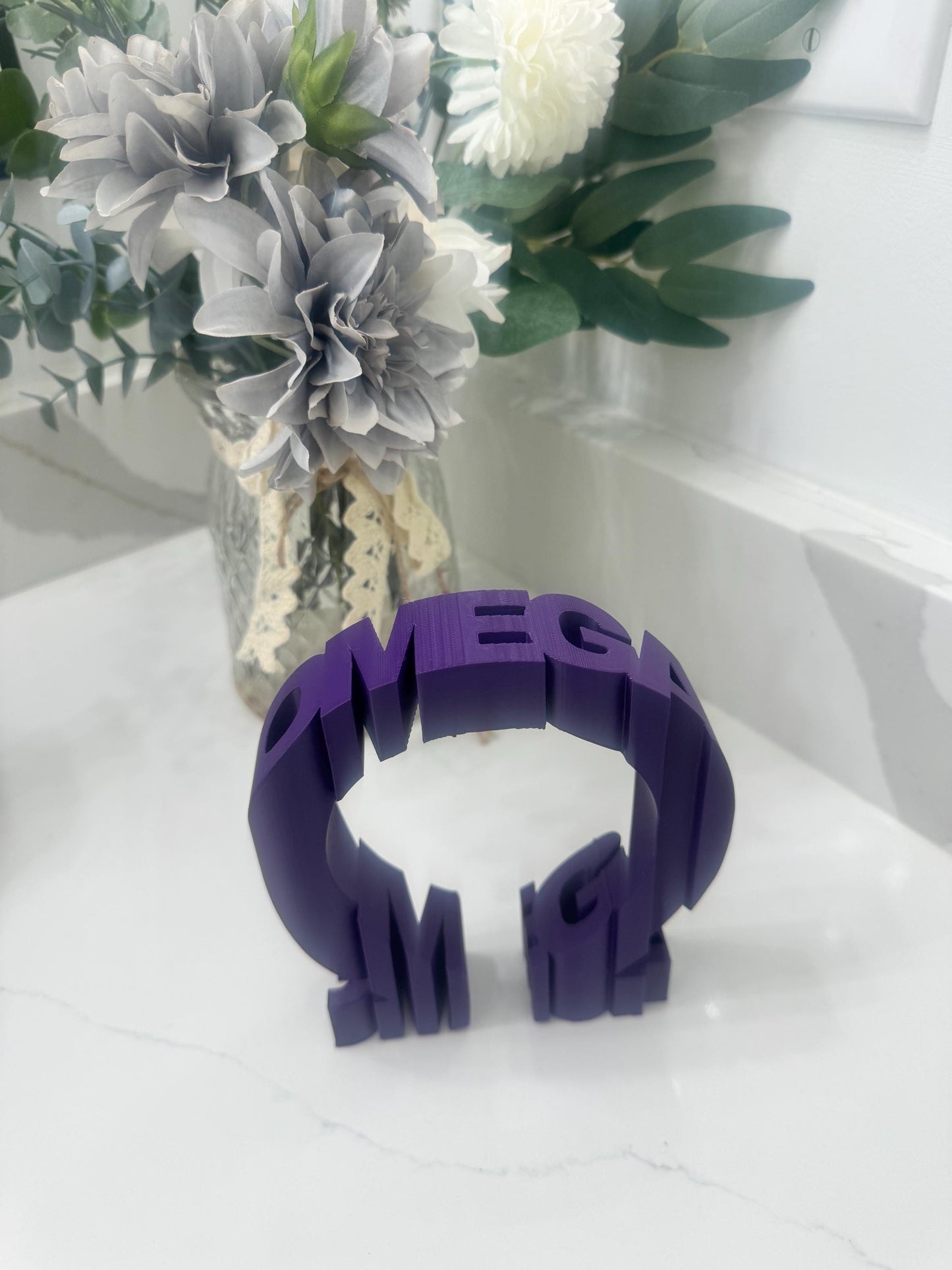 FLIPTEXT Greek Letter Sculpture (Alpha, Delta, Omega, Sigma) - Divine Nine Inspired __etsy:7649136425